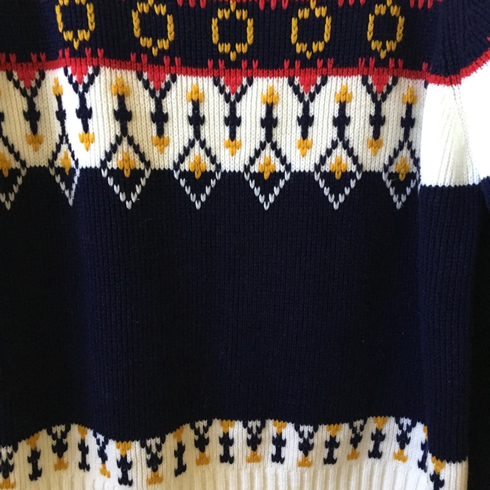 Nordic Pattern Sweater Size M - image 5
